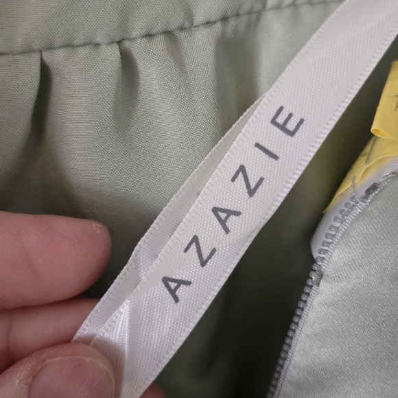 Azazie Cutie Pie Flower Girl Dress, Size 2, Sage color. Gorgeous! - Picture 12 of 12